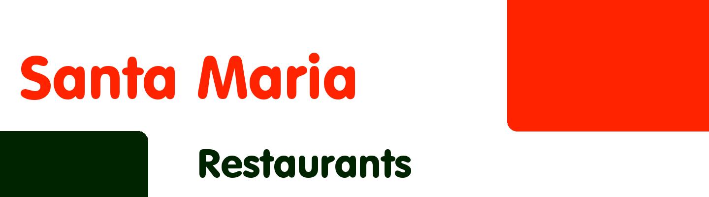 Best restaurants in Santa Maria - Rating & Reviews